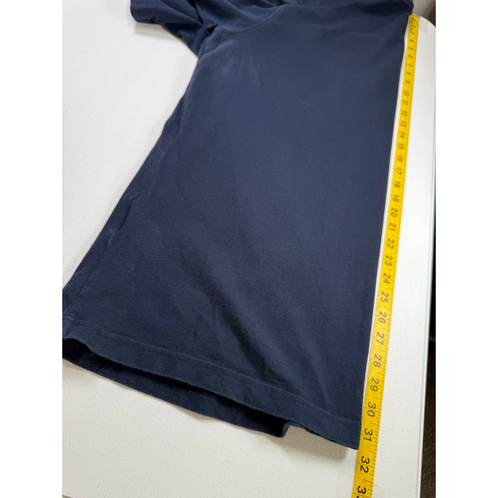 Carhartt Graphic T-Shirt Mens Large Navy Blue Fading Original Fit Logo - Picture 5 of 7